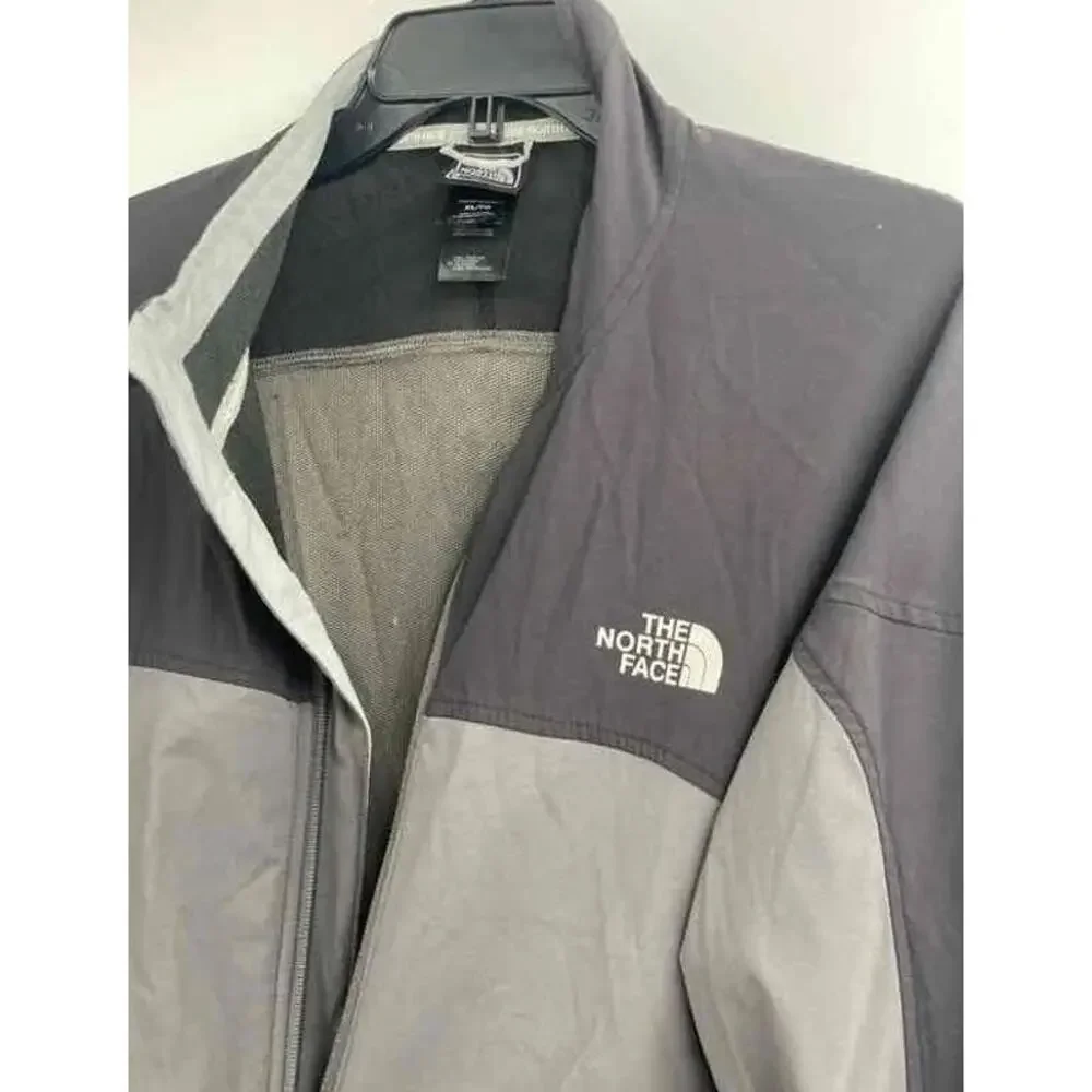 The North Face Flight Series Mens Gray Black Full Zip Windbreaker Jacket Size XL